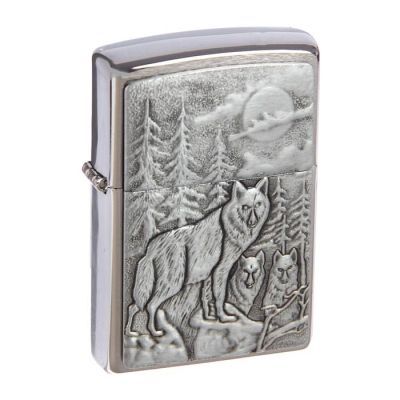 Зажигалка ZIPPO 20855 Classic с покрытием Brushed Chrome