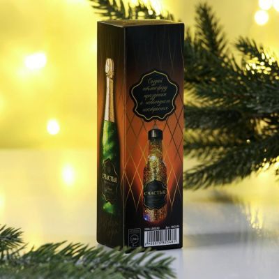 Елочная игрушка с гирляндой «Счастья», 14.2 х 4.2 см