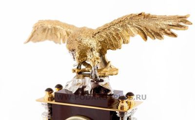Часы "Орел" камень яшма