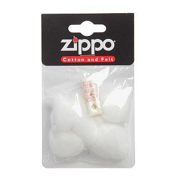 Комплект для зажигалок Zippo: вата и фетровая подкладка, в пакете с подвесом