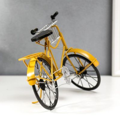 Сувенир металл "Велосипед с корзинкой" МИКС 20х30х7,5 см