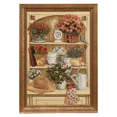 Гобеленовая картина "Буфет дачный" 35*55 см (с рамкой 39х55)
