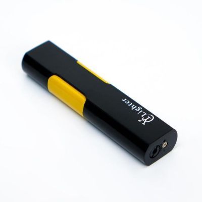 Зажигалка газовая, пьезо, с регулятором 9х2.2 см, жёлтая