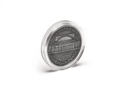 Сувенирная монета «Новосибирск, Оперный театр, герб», d = 3,8 см, металл