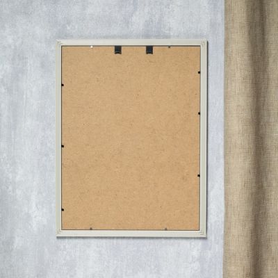 Фоторамка пластик 30х40 см "Физалия" голубая с золотыми цветами 42,8х32,8 см