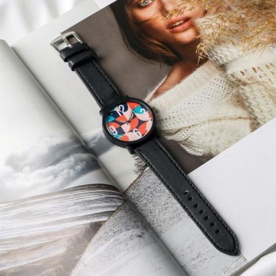 Набор: часы наручные и картхолдер «Всему свое время»