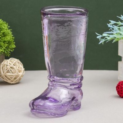 Ваза "Ботфорт" сиреневая 18,5х8,5х11см, 0,46л  1562