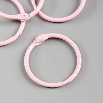 Кольца для альбома "Рукоделие" KDA-040/3, 4 см, 4 шт, розовый