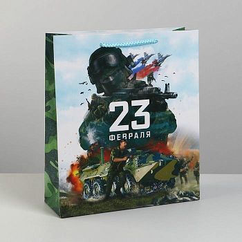 Пакет ламинированный вертикальный «Победа», M 26 × 30 × 9 см