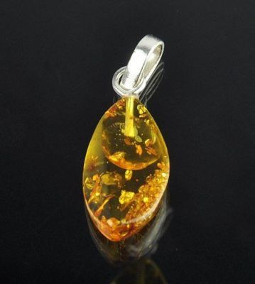 Кулон Янтарь "Золотой дождь" арт.ЯК-596