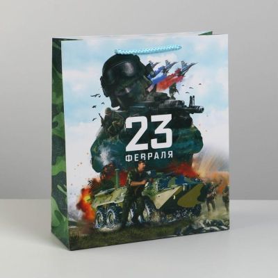 Пакет ламинированный вертикальный «Победа», M 26 × 30 × 9 см