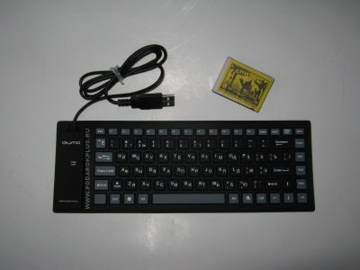 USB- гибкая клавиатура (черая) большая