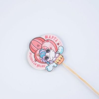 Украшение для букета "Летай от счастья", 6 х 6 см