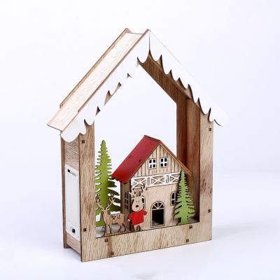 Декор с подсветкой «Домик в домике» 19 × 5 × 22,5 см