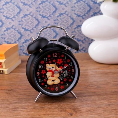 Будильник "I Love you", дискретный ход, 17 х 11 см, d=9 см