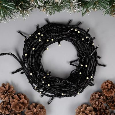 Гирлянда «Нить» 10 м, IP44, УМС, тёмная нить, 72 SMD-LED, свечение белое, 220 В