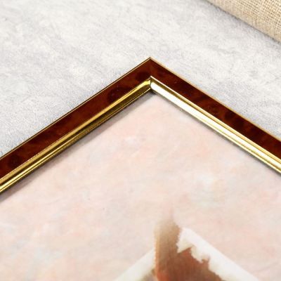 Фоторамка из пластика Карельская береза 380 30х40 14мм/ фигурный(24)