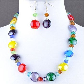 Комплект Муранское стекло  "Заркана" артКП142