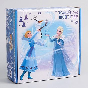 Коробка подарочная складная "Волшебного нового года", Холодное сердце, 24.5 × 24.5 × 9.5 см