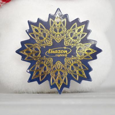 Светодиодная фигура «Мишка в шапке» 9 × 23 × 7 см, флок, батарейки CR2032х2, свечение тёплое белое