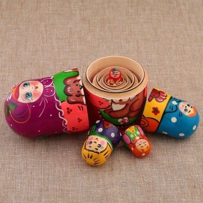 Матрёшка «Подворье», собачка, 5 кукольная, 15 см