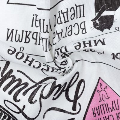 Полотенце кух "Доляна" Любимая бабушка 34*60 см, рогожка, 100% хлопок 160 гр/м