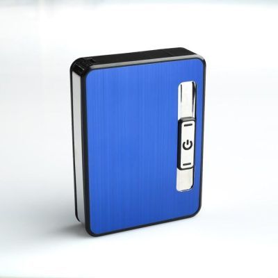 Портсигар с электронной зажигалкой "Барри", от USB, 11х16 см, микс