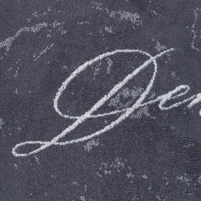 Полотенце именное махровое Этель "Денис" серый, 50х90см, 100% хлопок, 420гр/м2