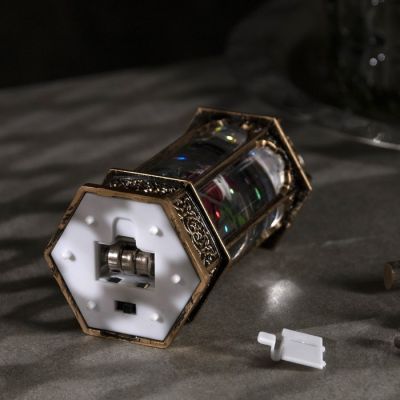 Светодиодная фигура «Дед Мороз в ротонде» 6.3 × 14 × 6.3 см, пластик, блёстки, батарейки AG13х3, свечение тёплое белое