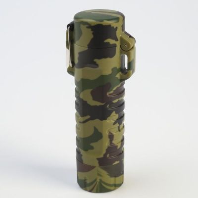 Зажигалка электронная двухдуговая, влагозащищённая, с фонариком