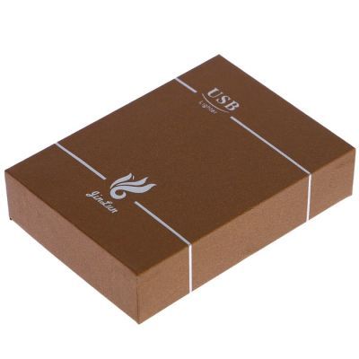 Зажигалка электронная "Небоскреб" в подарочной коробке, USB, дуговая, 3.5х7 см