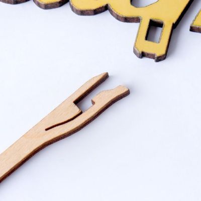 Топпер "Любимой подруге, с бантиком", золотой Дарим Красиво