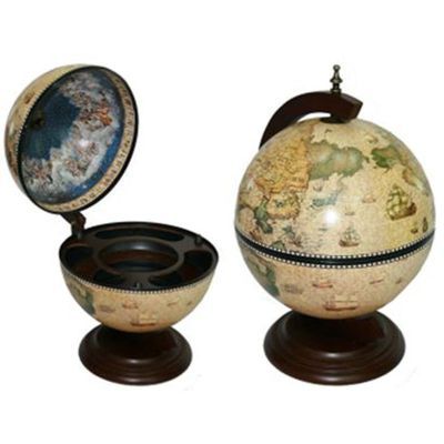 Глобус-бар настольный №80, диаметр 33 см, высота 43 см
