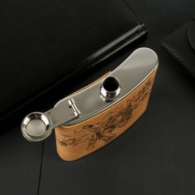 Подарочный набор "Тигр", фляжка 210 мл, стопки 3 шт