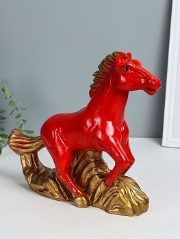 Копилка «Огненный конь» - символ 2026 года (гипс), высота 28 см