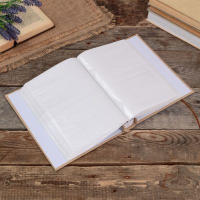 Фотоальбом на 200 фото 10х15 см "Лаконичность" в коробке МИКС 26,5х20,7х5,5 см