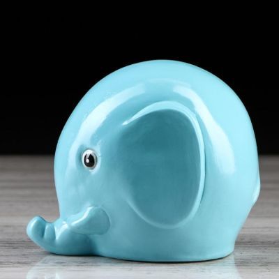 Копилка "Слоник", глянец, 12 см, микс