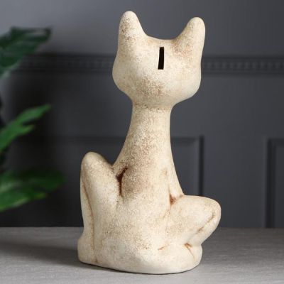 Копилка "Кот Вася", под шамот, 33 см, микс