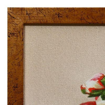 Гобеленовая картина "Пионы в вазе " 44*64 см рамка МИКС