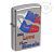 Зажигалка ZIPPO 205 WITH LOVE FROM RUSSIA с покрытием Satin Chrome