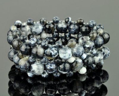 Браслет Агат "Макраме" арт. бП1142