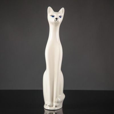 Копилка "Кот", глянец , белая, 48 см