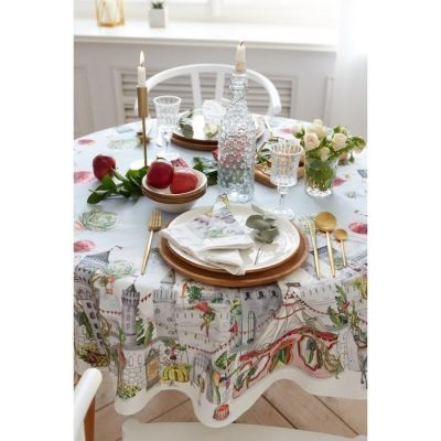 Скатерть "Этель" Circus show d=220см +/-3см, 100% хл, саржа 190 гр/м2