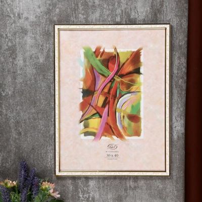 Фоторамка из пластика Медальон 321 30х40 14мм/ фигурный(24)