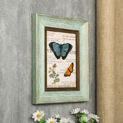 Фоторамка пластик 13х18 см "Марселье" светло-голубая 25х20х2 см