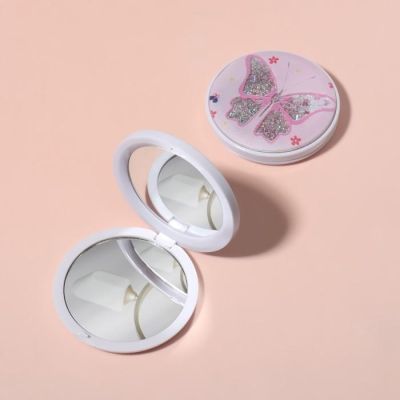 Зеркало складное «Летняя бабочка», d 7 см, с увеличением, разноцветное