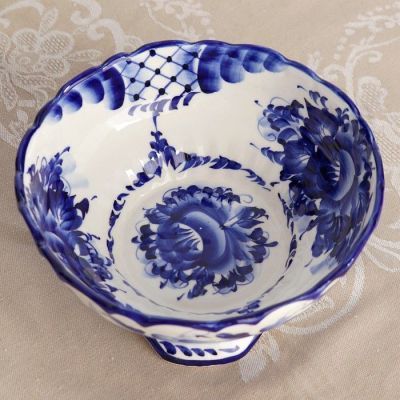 Конфетница «Анна», 17×17×9 см, гжель