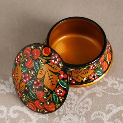 Шкатулка, 8х10 см, хохлома