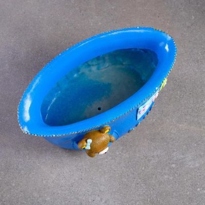 Кашпо керамическое "Медведи в кармане" 20*14*12см цвет микс