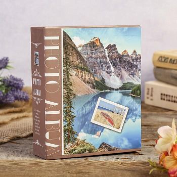 Фотоальбом на 40 фото 10х15 см "Горы/Лес" МИКС 17х14х4,5 см
